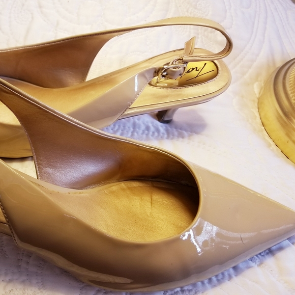 Trotters Prima Nude Patent Leather Pumps/Heels/Wom - Picture 3 of 7